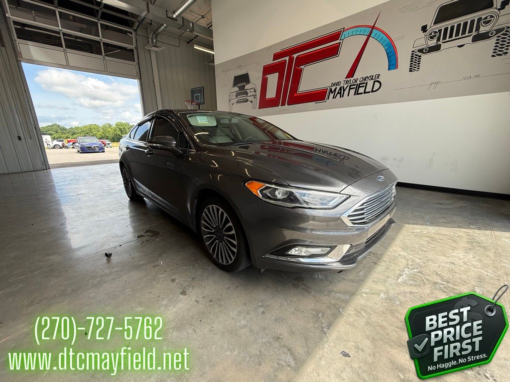 Gray (Magnetic) 2018 Ford Fusion Titanium AWD Sedan All-Wheel Drive 6-Speed Automatic