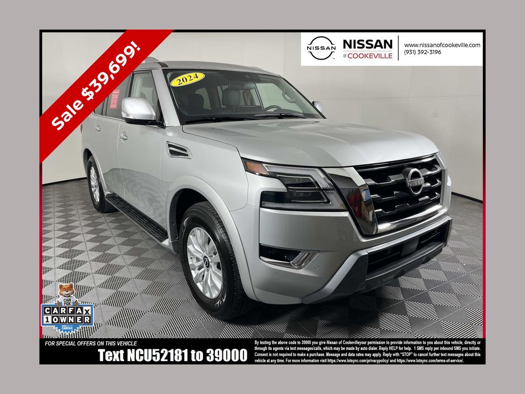 Brilliant Silver Metallic 2024 Nissan Armada SUV / Crossover Four-Wheel Drive 7-Speed Automatic