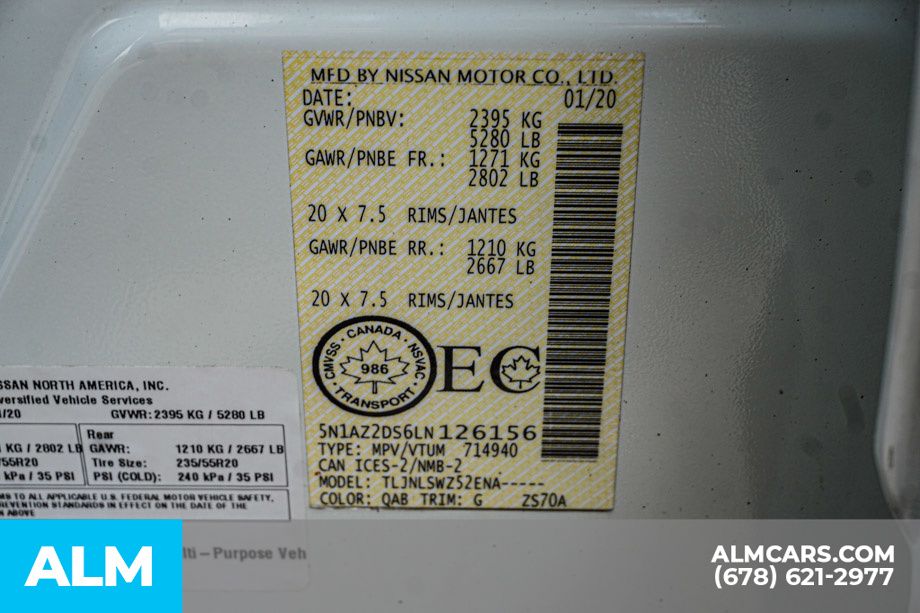 Used 2020 White Nissan Platinum image 61