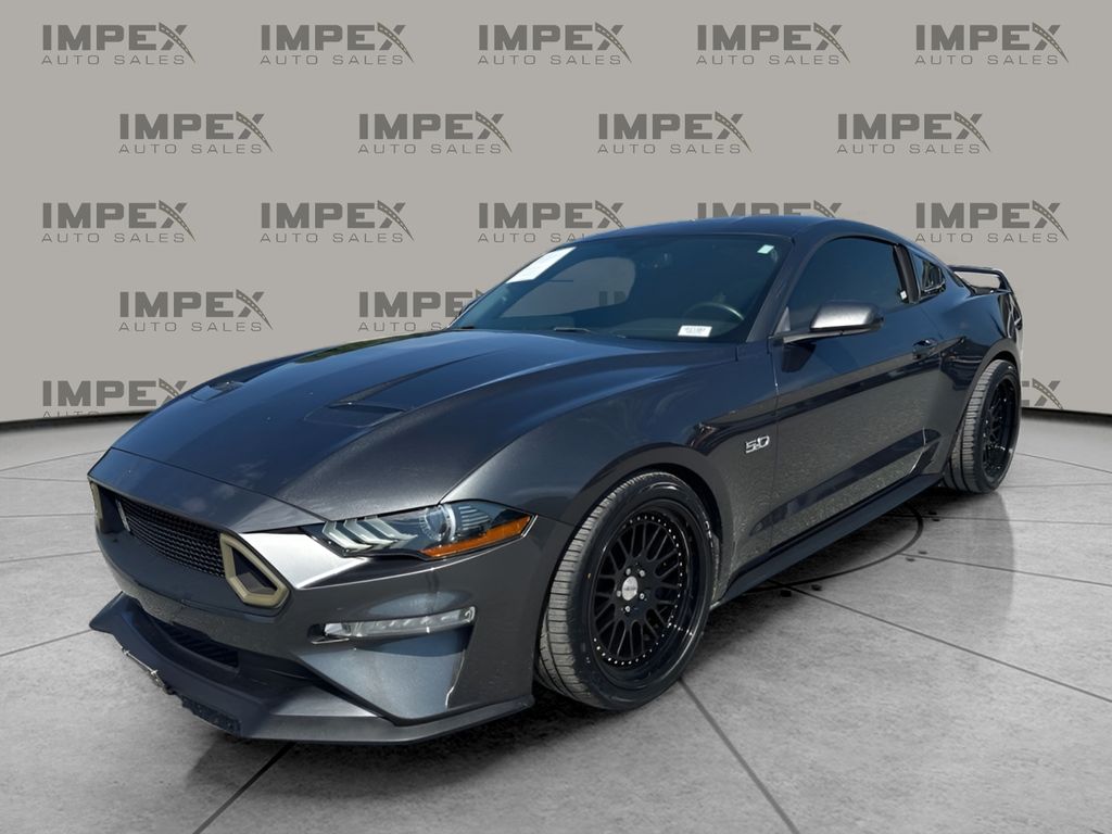 Gray (Magnetic Metallic) 2019 Ford Mustang Coupe Rear-Wheel Drive 6-Speed Manual