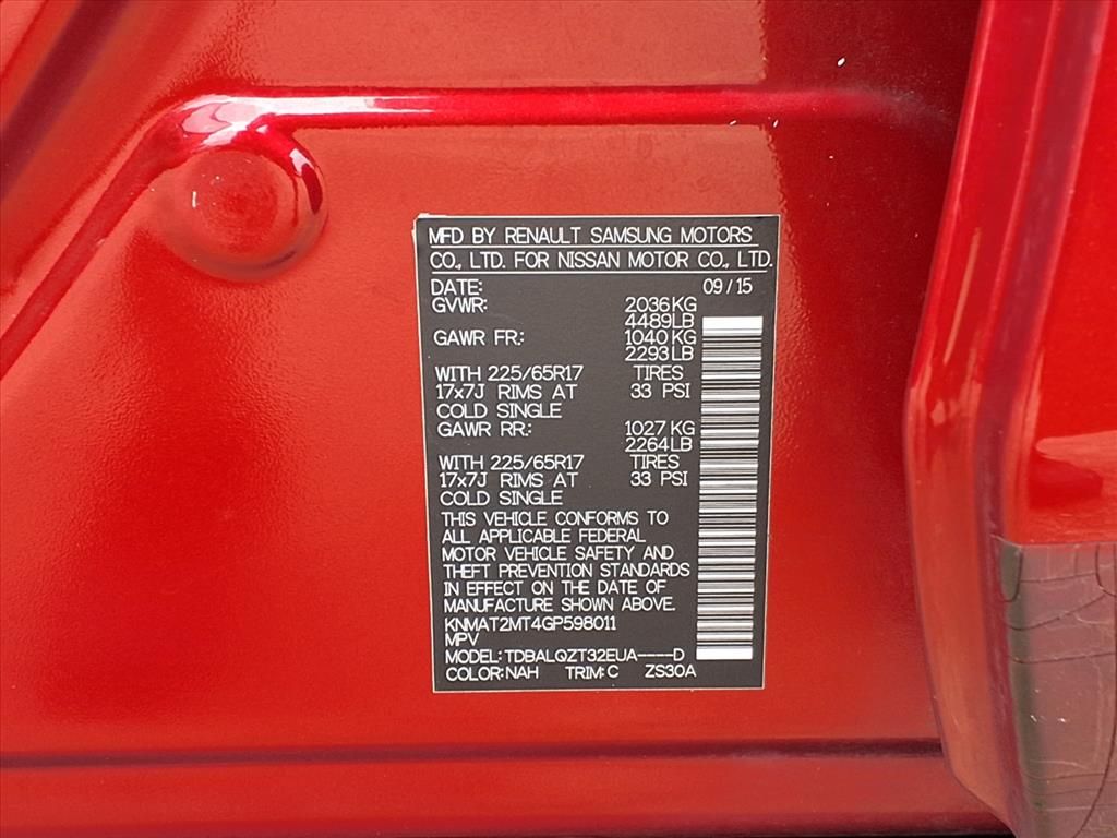 2016 Nissan Rogue SV Red at DeMontrond Gulf Freeway
