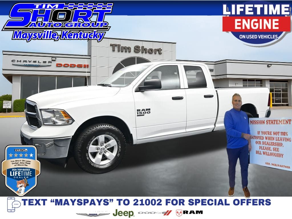 Bright White Clearcoat 2024 RAM 1500 Pickup Truck Four-Wheel Drive 8-Speed Automatic