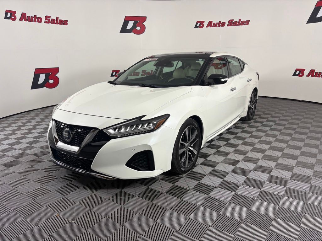 Pearl White Tricoat 2020 Nissan Maxima Sedan Front-Wheel Drive Continuously Variable Transmission
