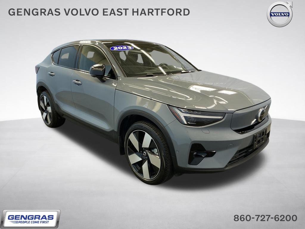 Thunder Gray Metallic 2023 Volvo C40 Recharge Twin Ultimate eAWD SUV / Crossover All-Wheel Drive 1-Speed Automatic