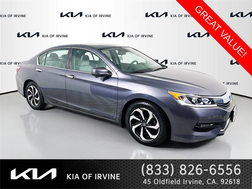 Gray 2016 Honda Accord Sedan Front-Wheel Drive Continuously Variable Transmission