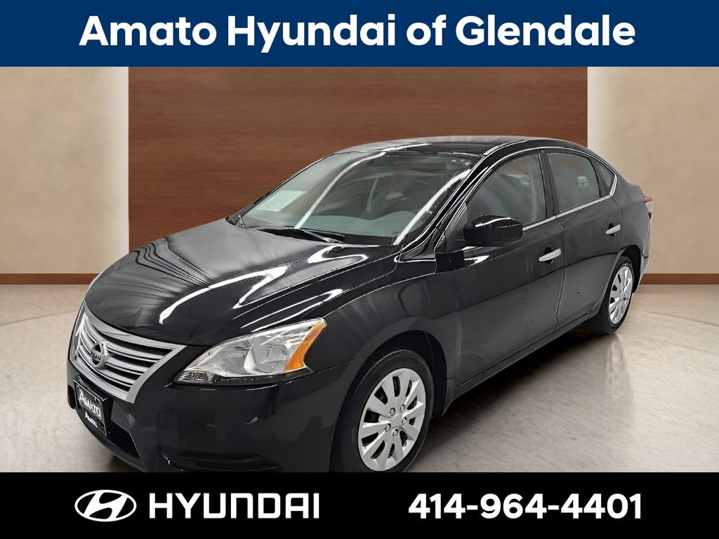 Super Black 2015 Nissan Sentra Sedan Front-Wheel Drive Continuously Variable Transmission