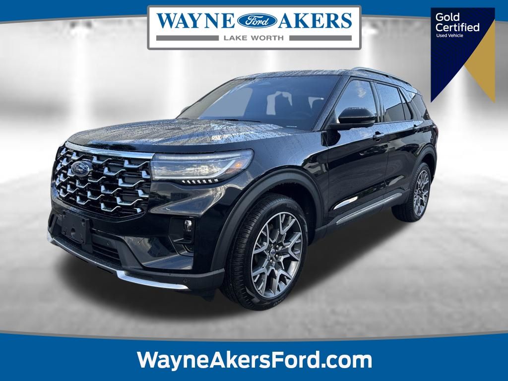 Black Metallic 2025 Ford Explorer Platinum AWD SUV / Crossover All-Wheel Drive Automatic