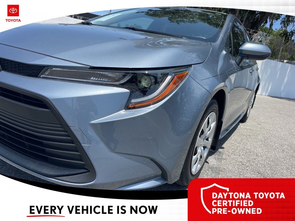 Certified 2023 Toyota Corolla LE with VIN JTDB4MEE4P3008703 for sale in Daytona Beach, FL