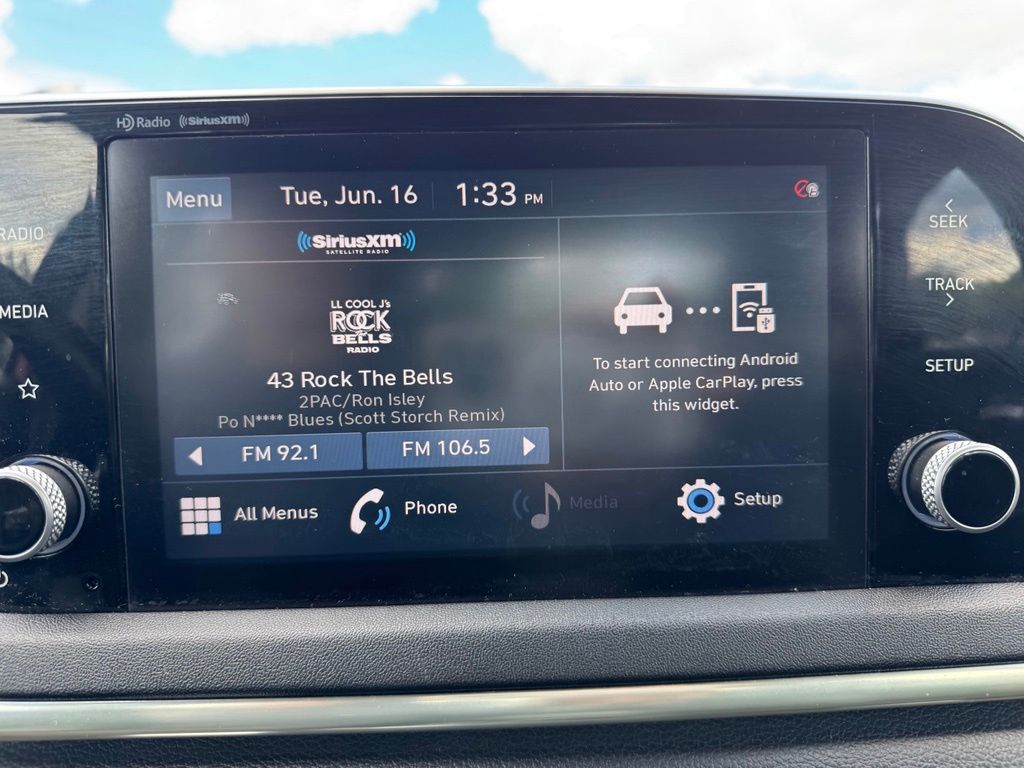 2021 Hyundai Sonata SEL Red at Phil Fitts Ford