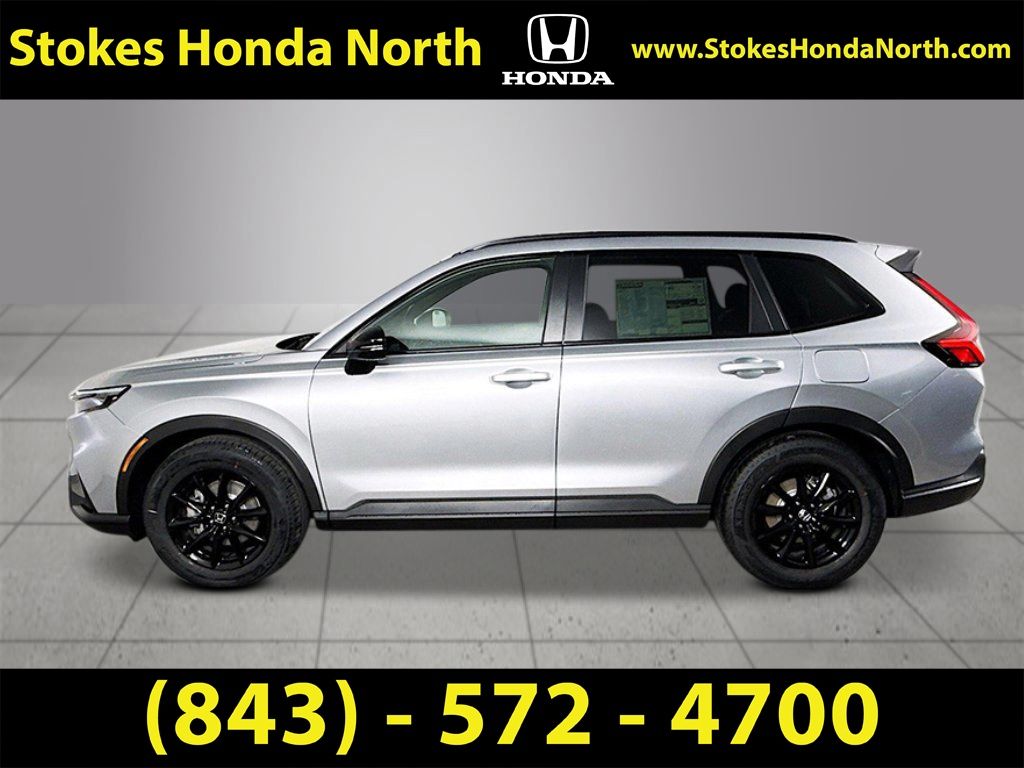 2026 Honda CR-V Hybrid Sport-L Silver at Stokes Honda North