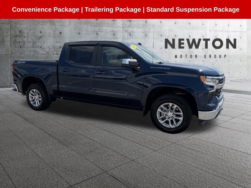 Blue Metallic 2023 Chevrolet Silverado 1500 Pickup Truck Four-Wheel Drive 8-Speed Automatic