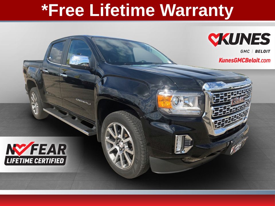 Onyx Black 2021 GMC Canyon Denali Crew Cab 4WD Pickup Truck Four-Wheel Drive 8-Speed Automatic
