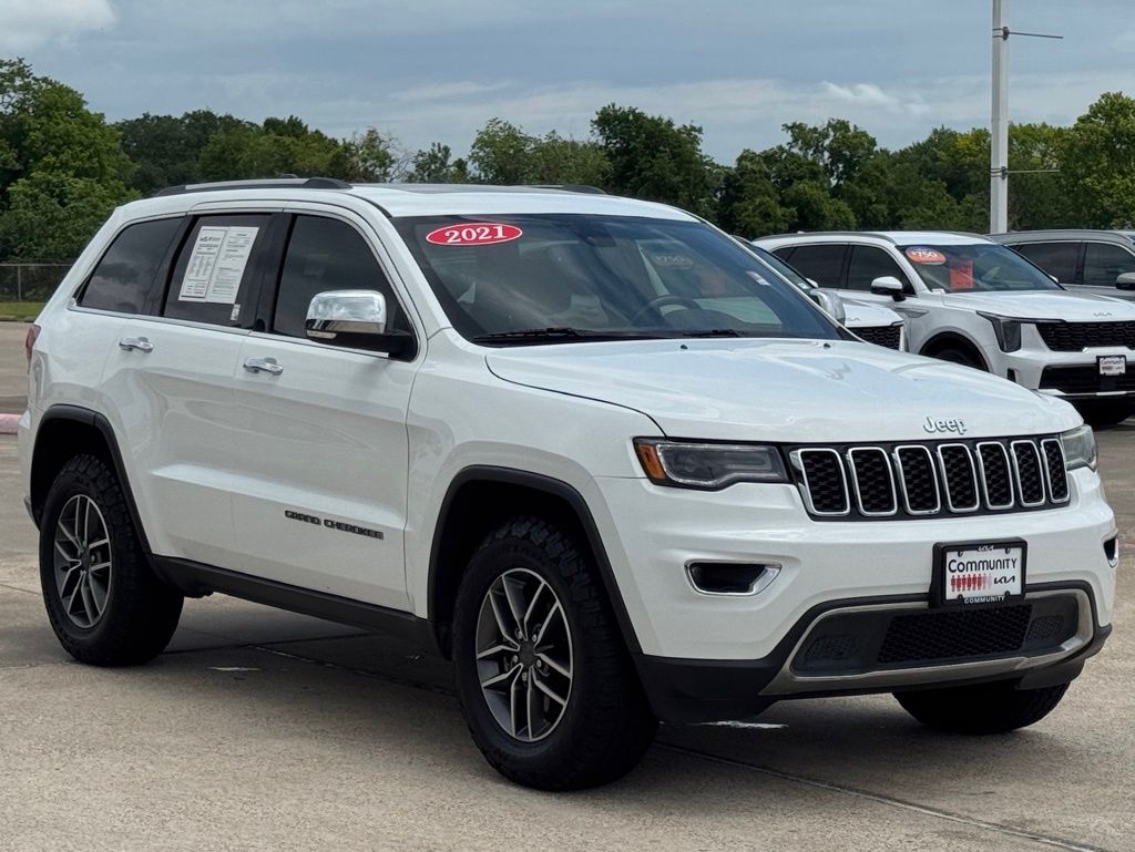 2021 Jeep Grand Cherokee Limited White at Bayway Cadillac of The Woodlands