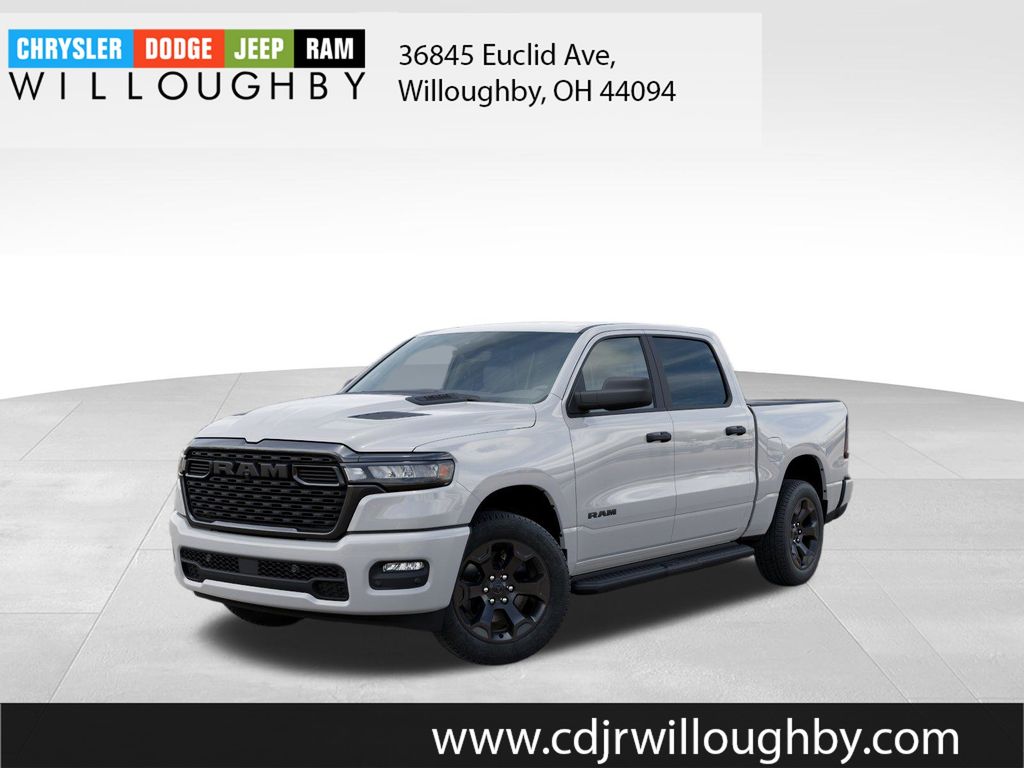 Bright White Clearcoat 2026 RAM 1500 Pickup Truck Four-Wheel Drive 8-Speed Automatic