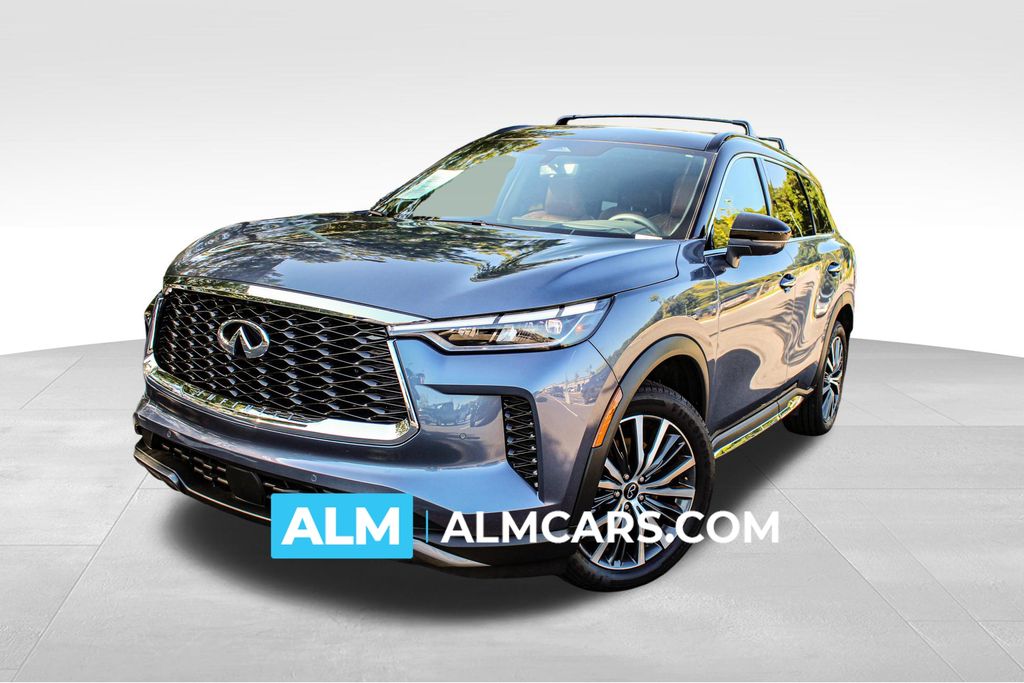 Moonbow Blue/Blk Obsidian 2025 INFINITI QX60 SUV / Crossover All-Wheel Drive 9-Speed Automatic