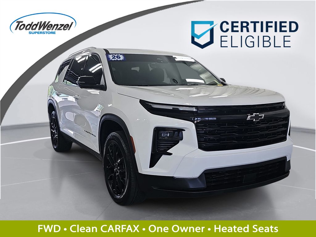 Summit White 2026 Chevrolet Traverse LT FWD SUV / Crossover Front-Wheel Drive 8-Speed Automatic