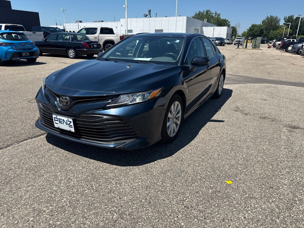 Teal (Galactic Aqua Mica) 2019 Toyota Camry Sedan Front-Wheel Drive 8-Speed Automatic