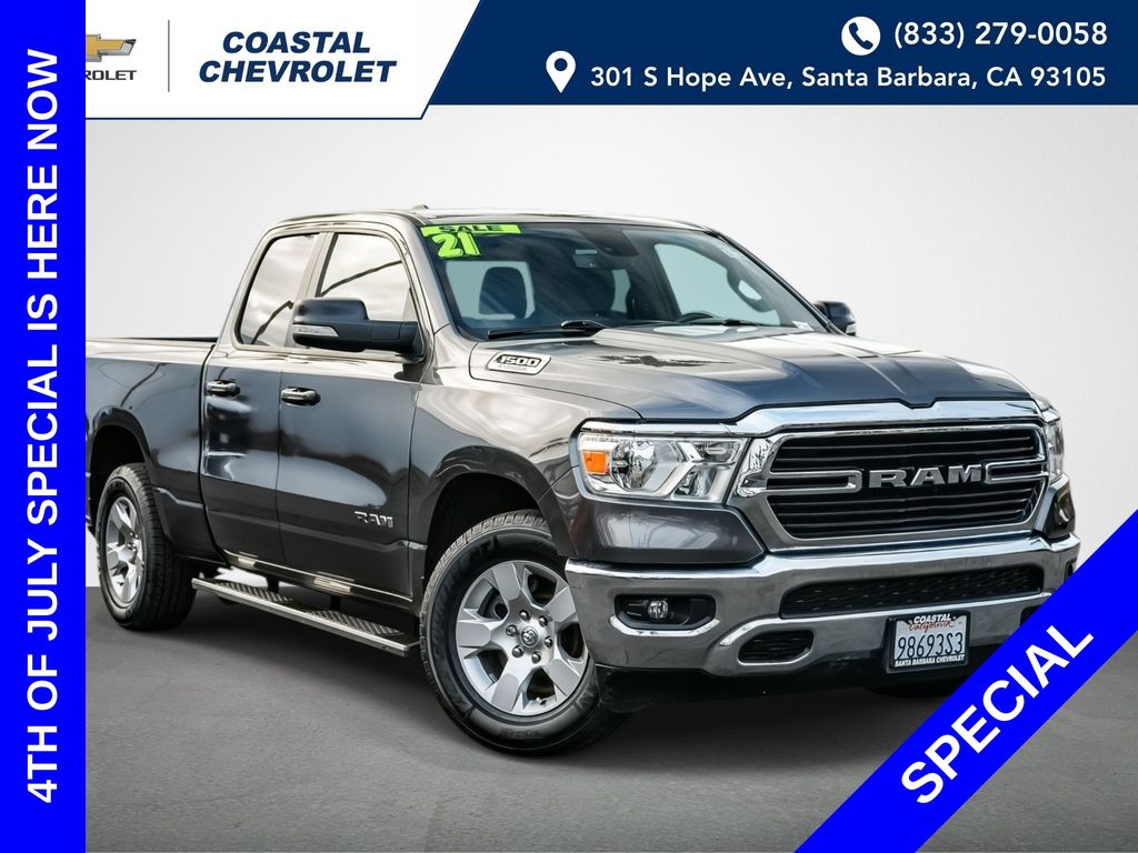Gray (Granite Crystal Metallic Clearcoat) 2021 RAM 1500 Pickup Truck 4X2 8-Speed Automatic