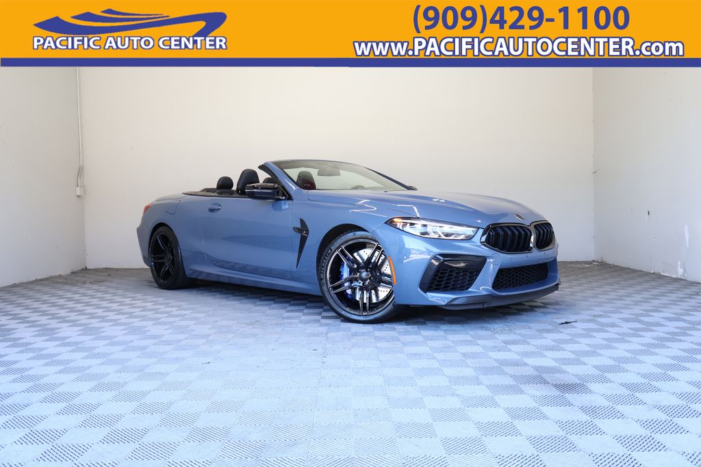 Barcelona Blue Metallic 2020 BMW M8 Convertible All-Wheel Drive 8-Speed Automatic