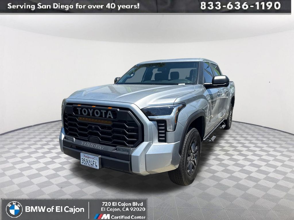 Celestial Silver Metallic 2025 Toyota Tundra SR5 CrewMax Cab 4WD Pickup Truck Four-Wheel Drive Automatic