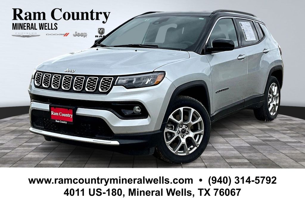 Silver Zynith Metallic Clearcoat 2025 Jeep Compass Limited 4WD SUV / Crossover Four-Wheel Drive 8-Speed Automatic