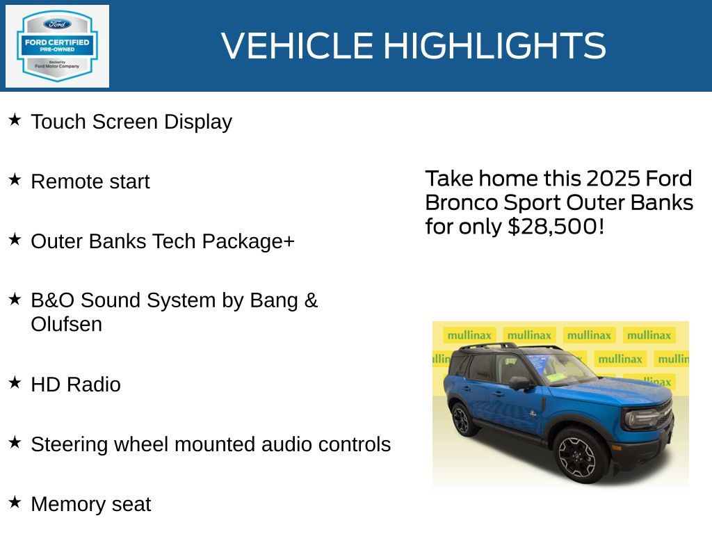 Certified Used 2025 Blue Ford Outer Banks image 21