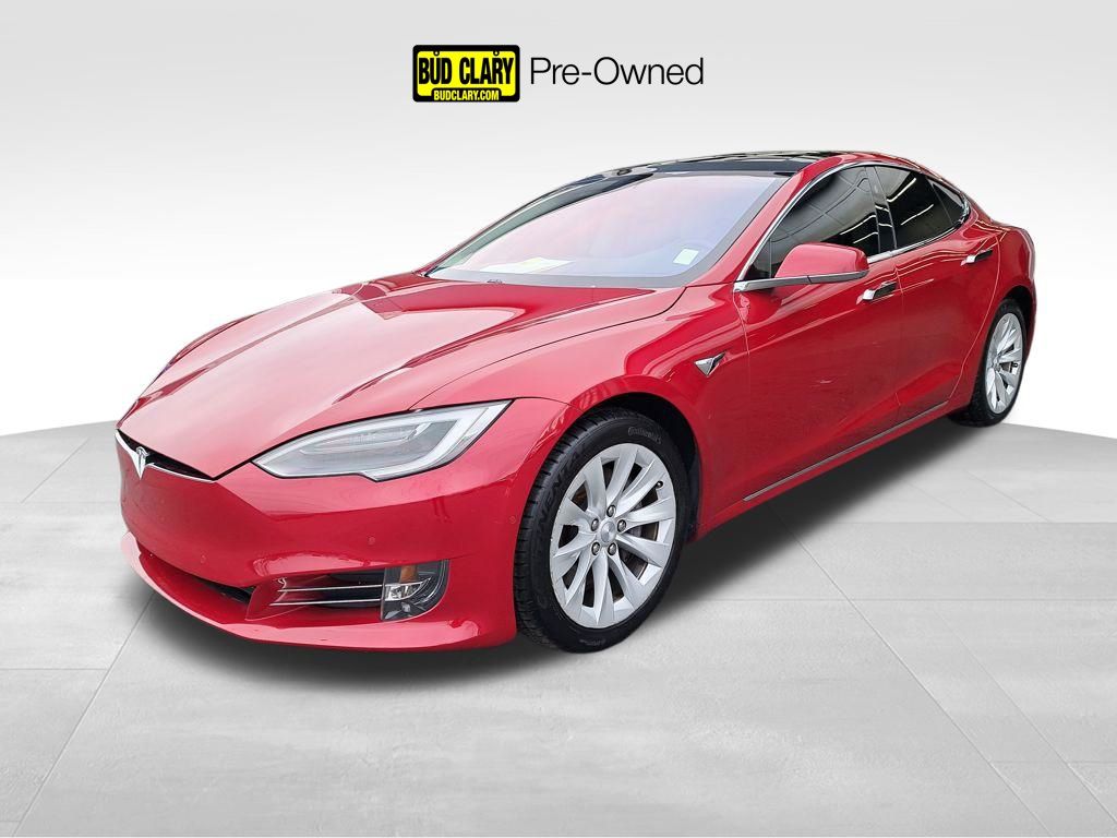 Red Multi-Coat 2018 Tesla Model S 75D AWD Sedan All-Wheel Drive 1-Speed Automatic