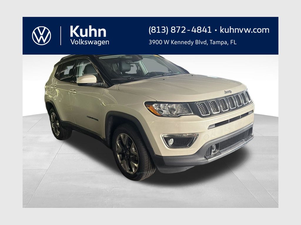 Pearl White Tri-Coat 2021 Jeep Compass SUV / Crossover Four-Wheel Drive 9-Speed Automatic