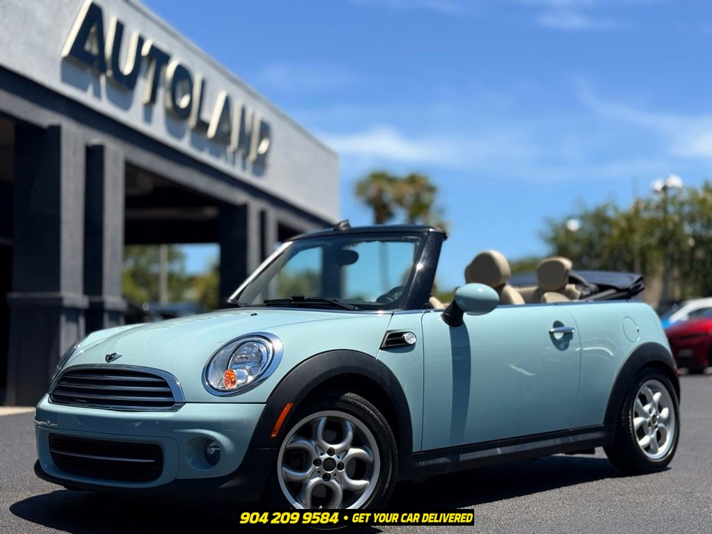 Ice Blue 2013 MINI Cooper Convertible Front-Wheel Drive 6-Speed Manual Overdrive