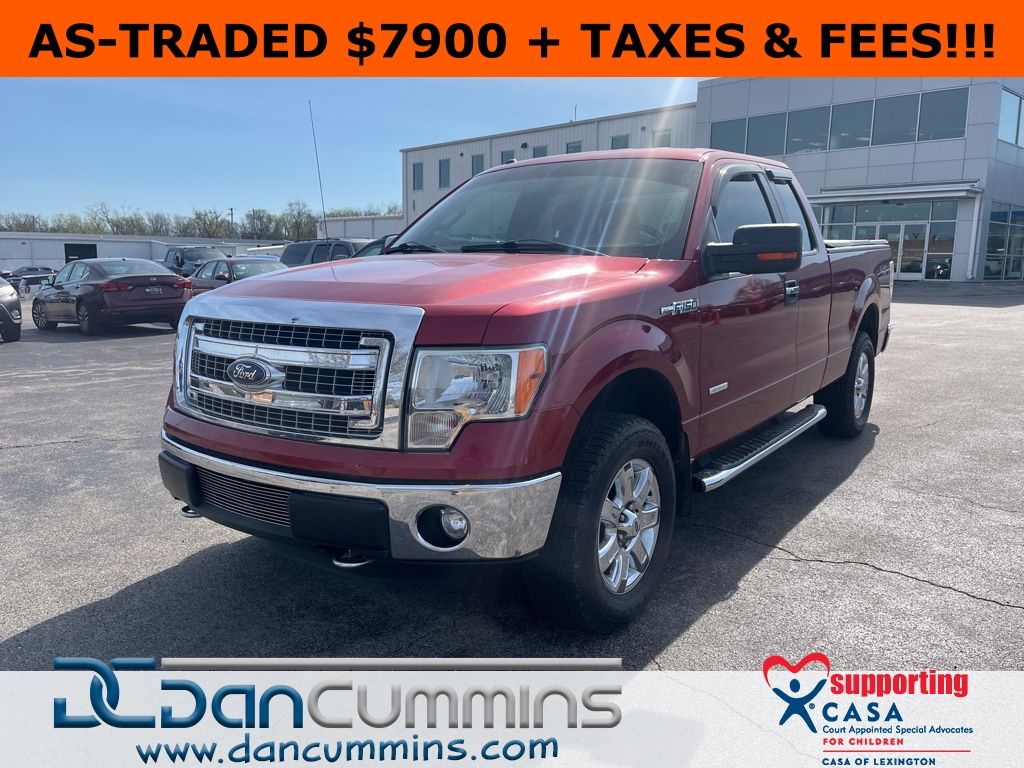 Ruby Red Metallic 2013 Ford F-150 XLT SuperCab 4WD Pickup Truck Four-Wheel Drive 6-Speed Automatic