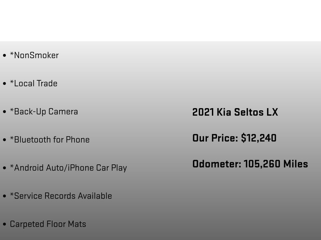 2021 Kia Seltos LX Black at Bob Ruth Ford
