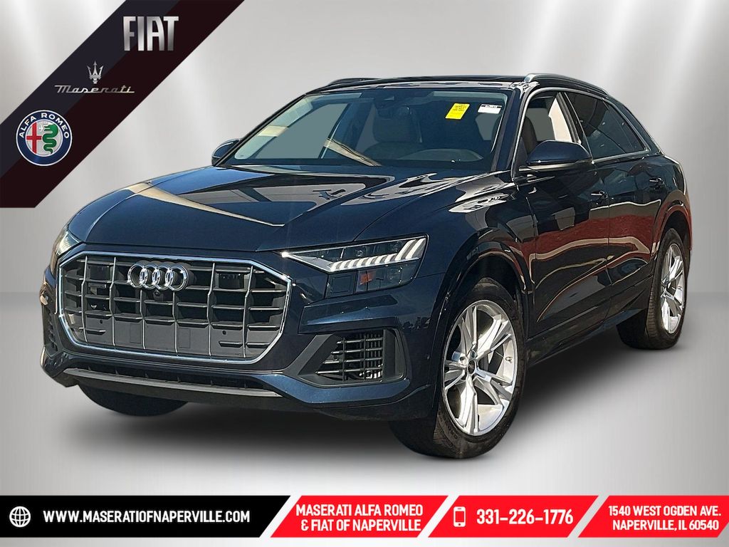 Blue Metallic 2023 Audi Q8 SUV / Crossover All-Wheel Drive 8-Speed Automatic