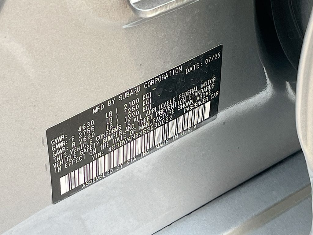 2025 Subaru Legacy Limited Silver at South Houston Nissan