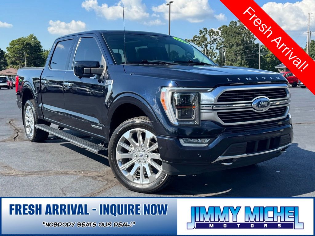 Antimatter Blue Metallic 2021 Ford F-150 Pickup Truck Four-Wheel Drive Automatic