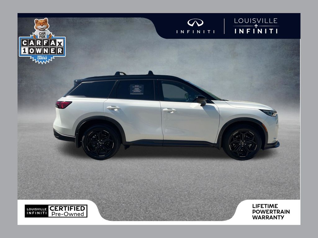 Radiant White/Black Obsidian 2026 INFINITI QX60 SUV / Crossover All-Wheel Drive 9-Speed Automatic