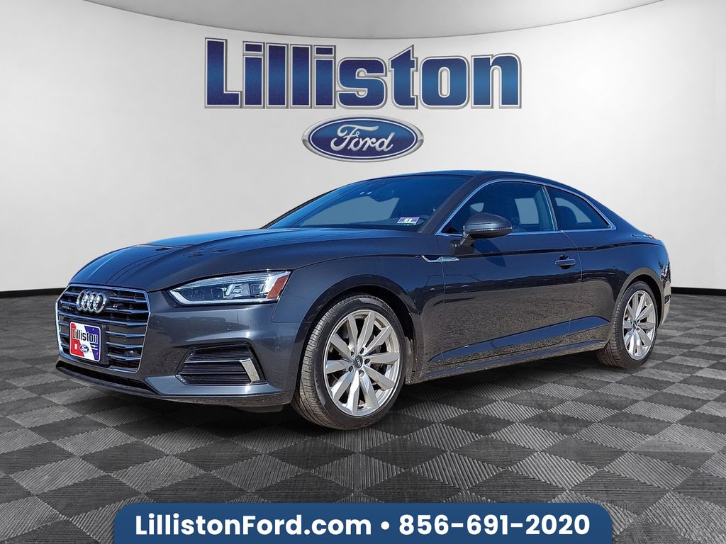 Gray Metallic 2018 Audi A5 2.0T quattro Premium Plus Coupe AWD Coupe All-Wheel Drive 7-Speed Automatic