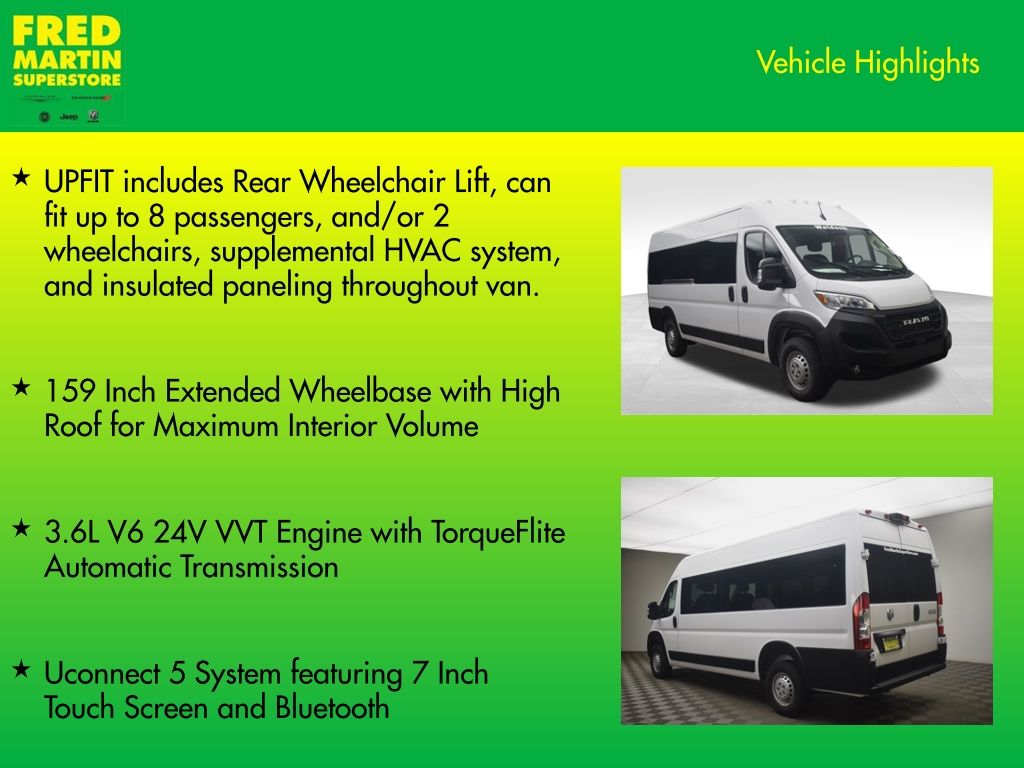 new 2026 Ram ProMaster 3500 Window Van car, priced at $77,725