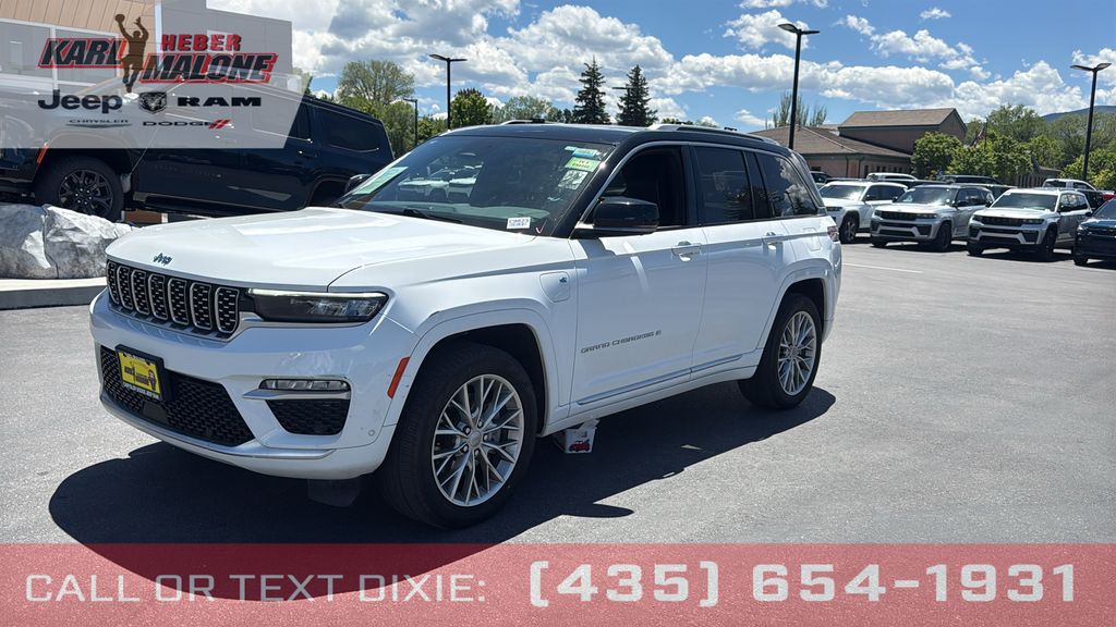 Bright White Clearcoat 2022 Jeep Grand Cherokee 4xe SUV / Crossover Four-Wheel Drive 8-Speed Automatic