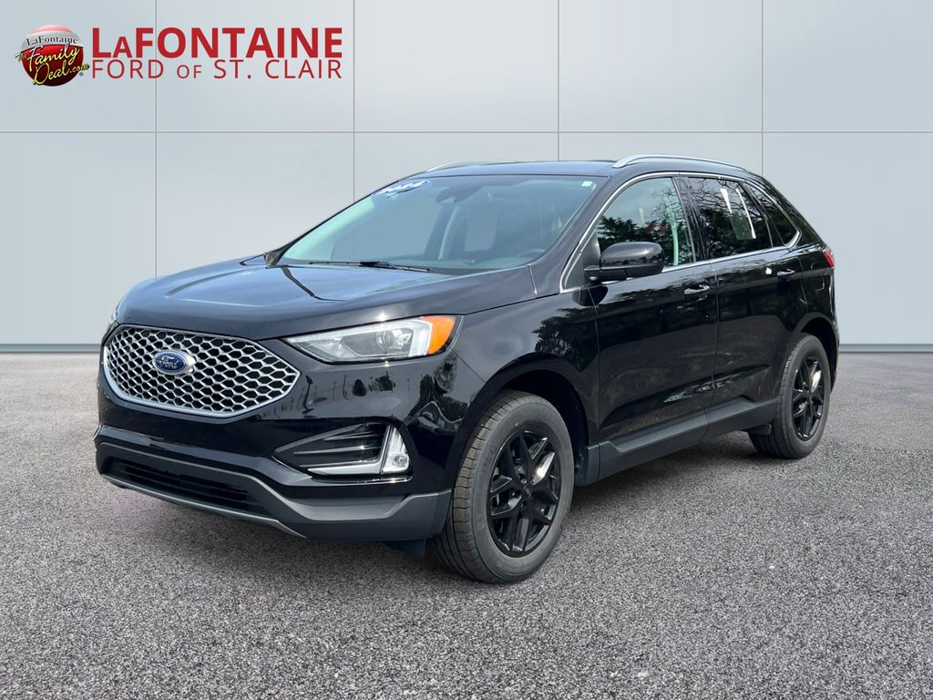 Black Metallic 2024 Ford Edge SEL AWD SUV / Crossover All-Wheel Drive 8-Speed Automatic