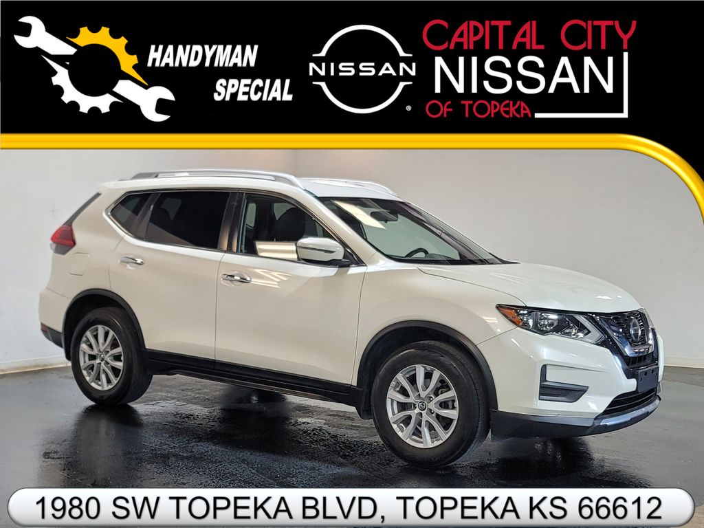 Pearl White 2018 Nissan Rogue SUV / Crossover All-Wheel Drive Continuously Variable Transmission
