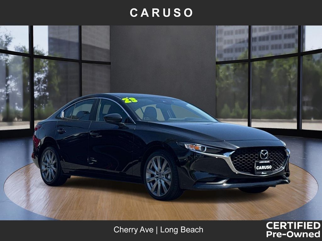 Jet Black 2023 Mazda MAZDA3 Sedan Front-Wheel Drive 6-Speed Automatic