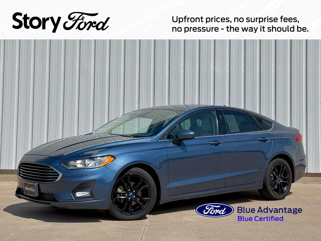 Blue Metallic 2019 Ford Fusion Sedan Front-Wheel Drive 6-Speed Automatic