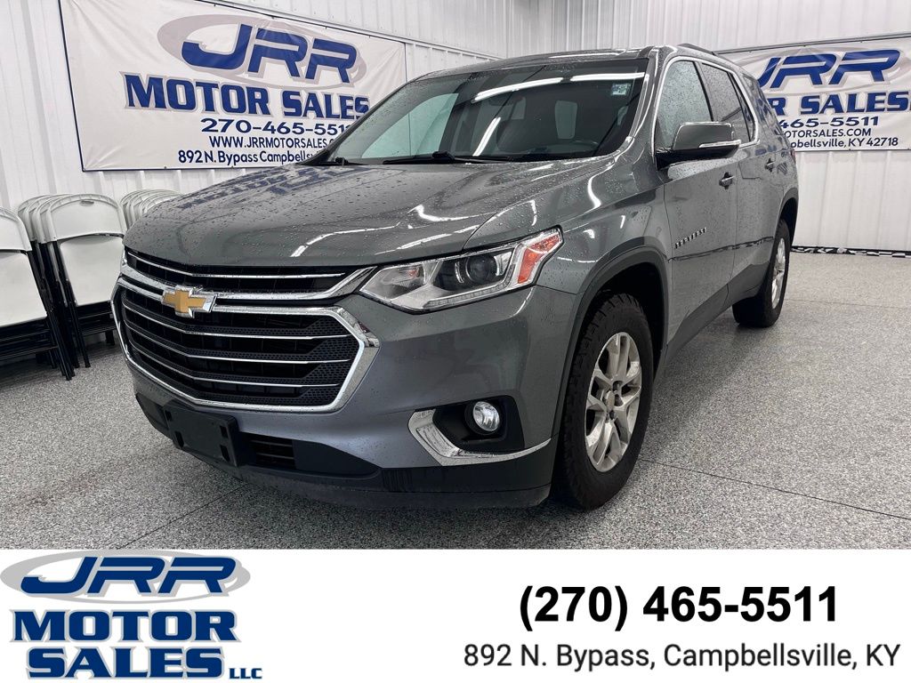 Gray (Satin Steel Metallic) 2019 Chevrolet Traverse LT Cloth AWD SUV / Crossover Four-Wheel Drive 9-Speed Automatic