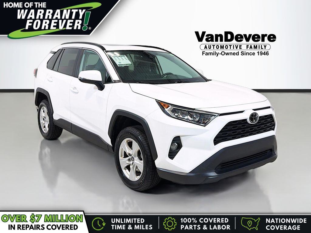 Super White 2021 Toyota RAV4 SUV / Crossover All-Wheel Drive 8-Speed Automatic