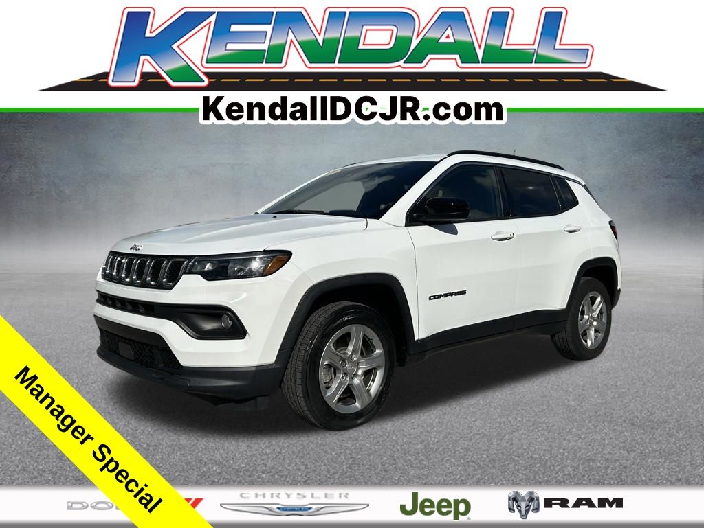 Bright White Clearcoat 2023 Jeep Compass SUV / Crossover Four-Wheel Drive 8-Speed Automatic