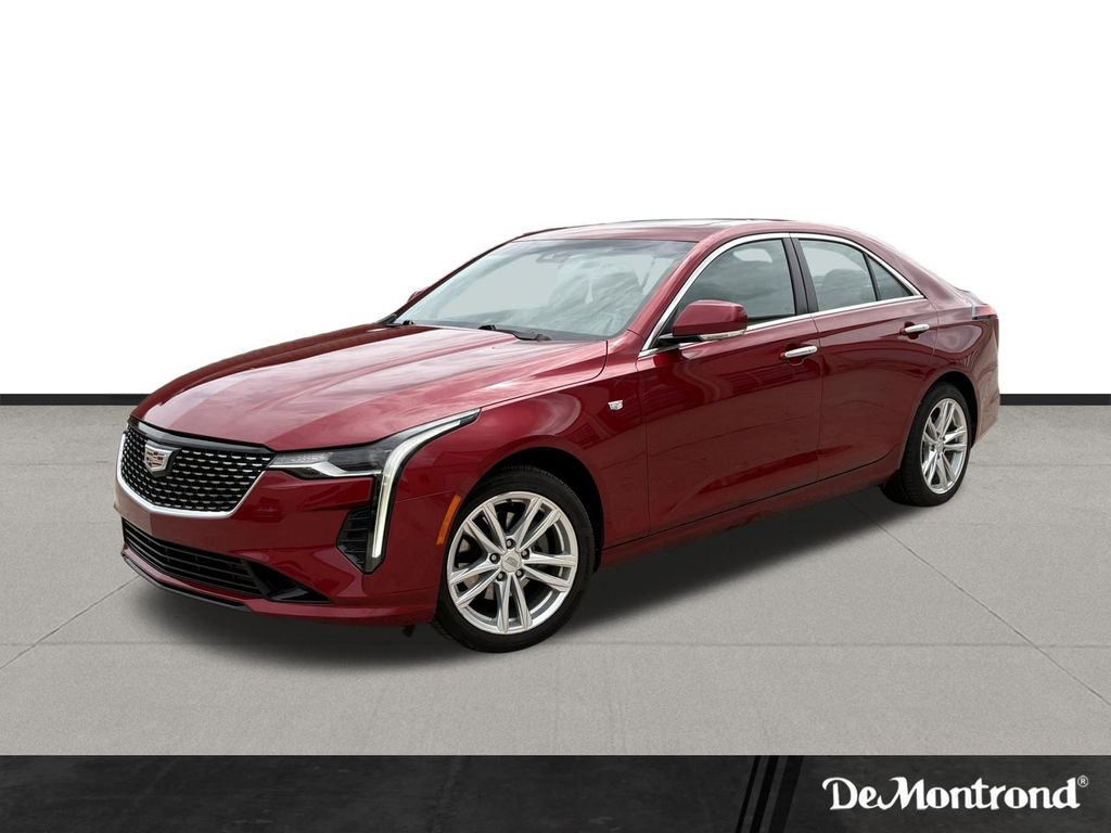 Radiant Red Tintcoat 2023 Cadillac CT4 Sedan All-Wheel Drive 8-Speed Automatic