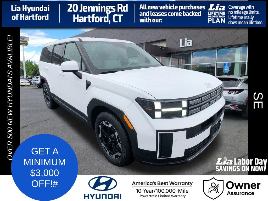 Serenity White 2026 Hyundai Santa Fe SUV / Crossover All-Wheel Drive 8-Speed Automatic