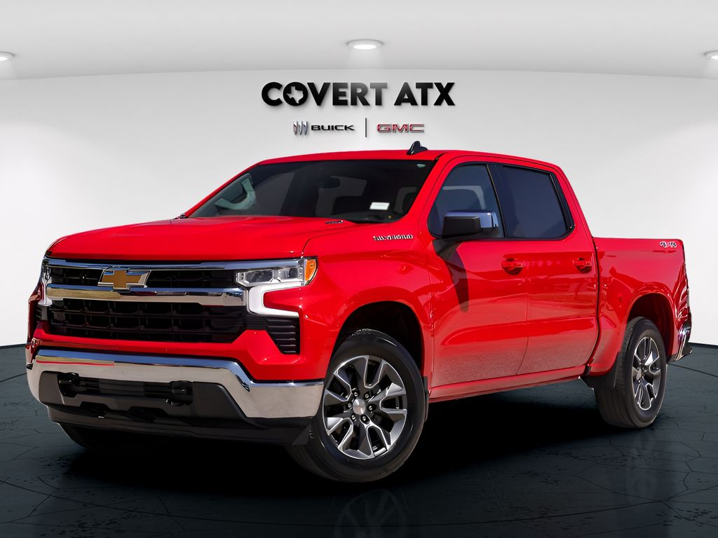 Red 2024 Chevrolet Silverado 1500 Pickup Truck Four-Wheel Drive 8-Speed Automatic