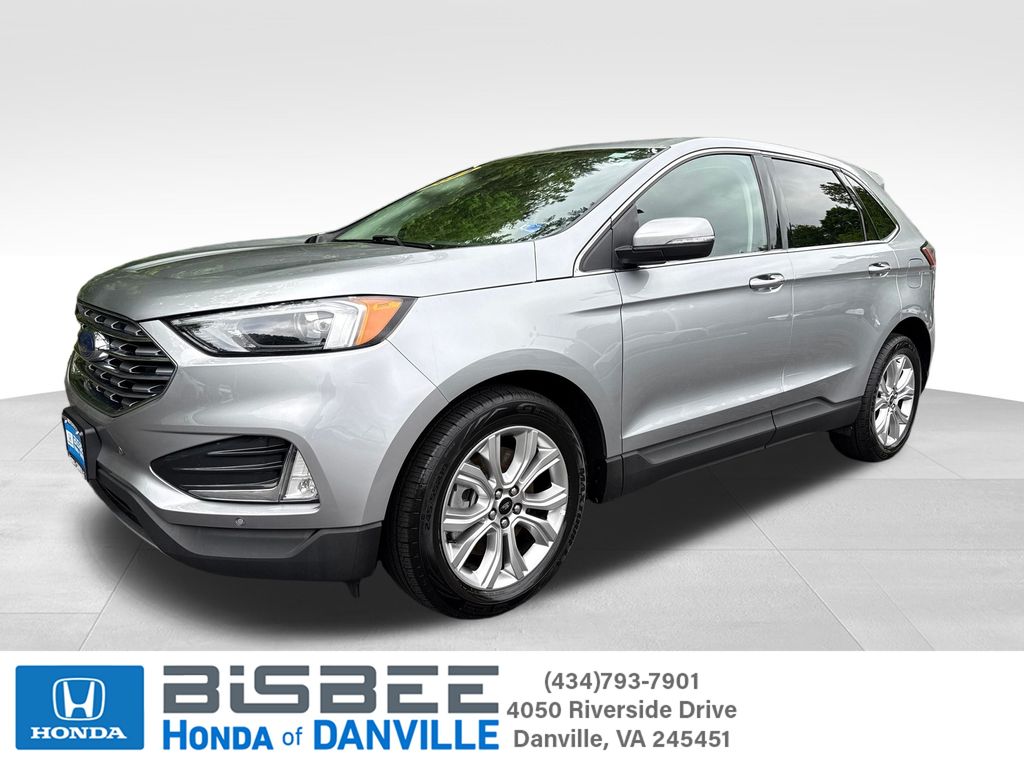 Silver Metallic 2024 Ford Edge Titanium AWD SUV / Crossover All-Wheel Drive 8-Speed Automatic
