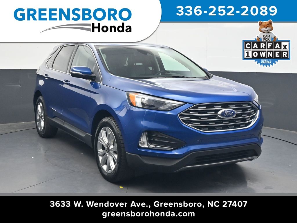 Blue Metallic 2024 Ford Edge SUV / Crossover All-Wheel Drive 8-Speed Automatic